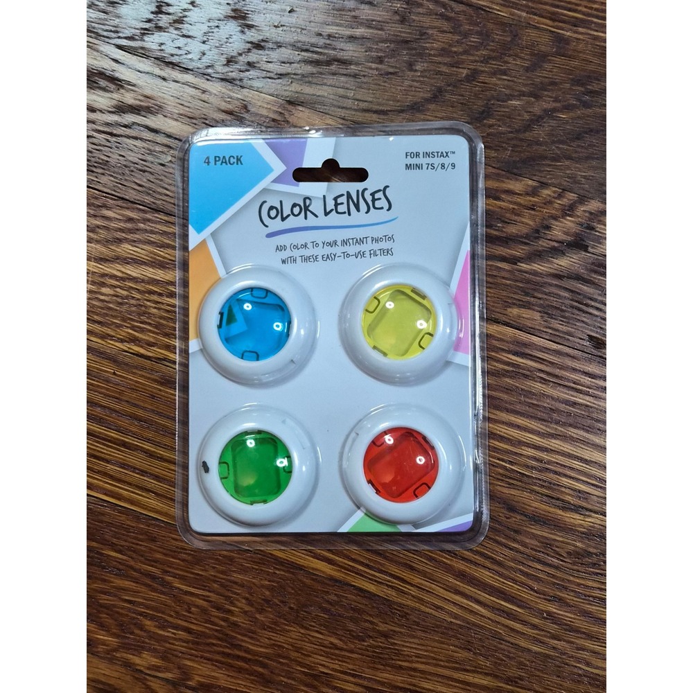 Instax Mini 7S 8 9 Color Lenses 4 Pack Filter Set Blue Yellow Green Red